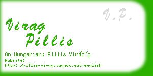 virag pillis business card